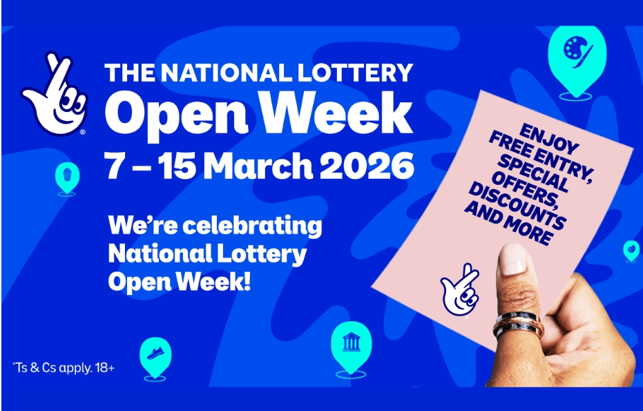 blue background with a hand holding a lottery ticket blue background with a hand holding a lottery ticket