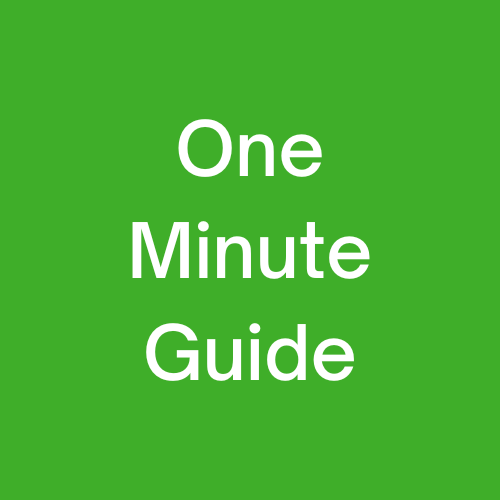One Minute Guide