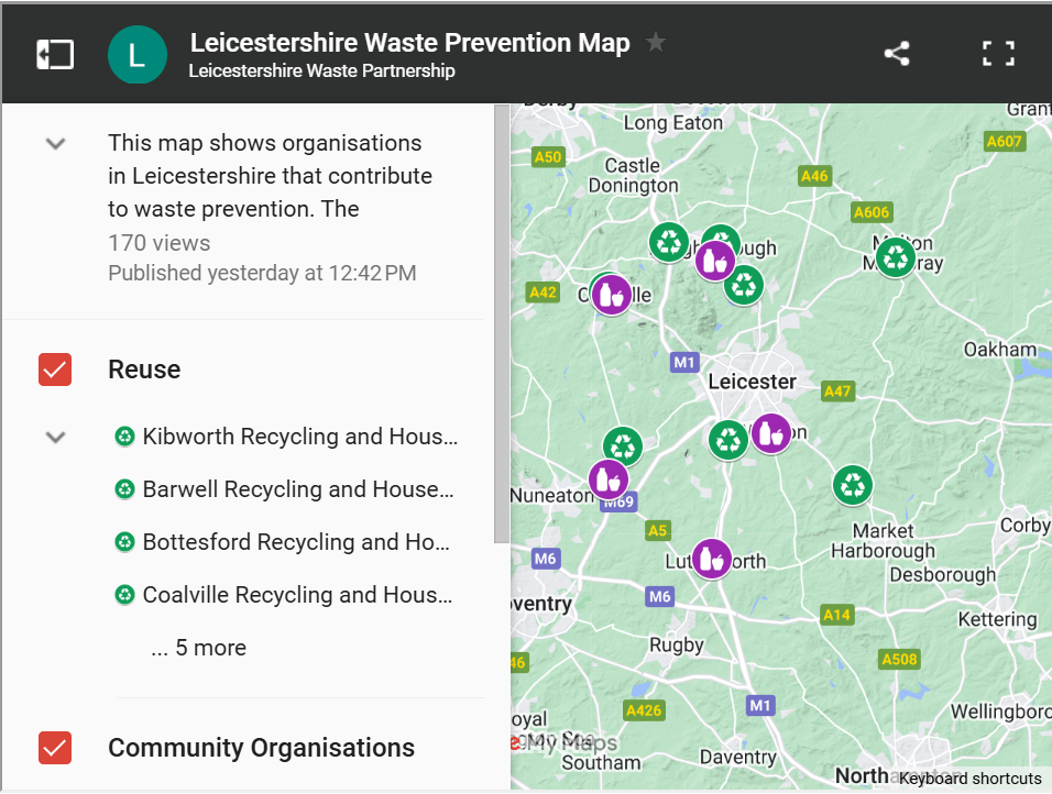 Waste prevention map
