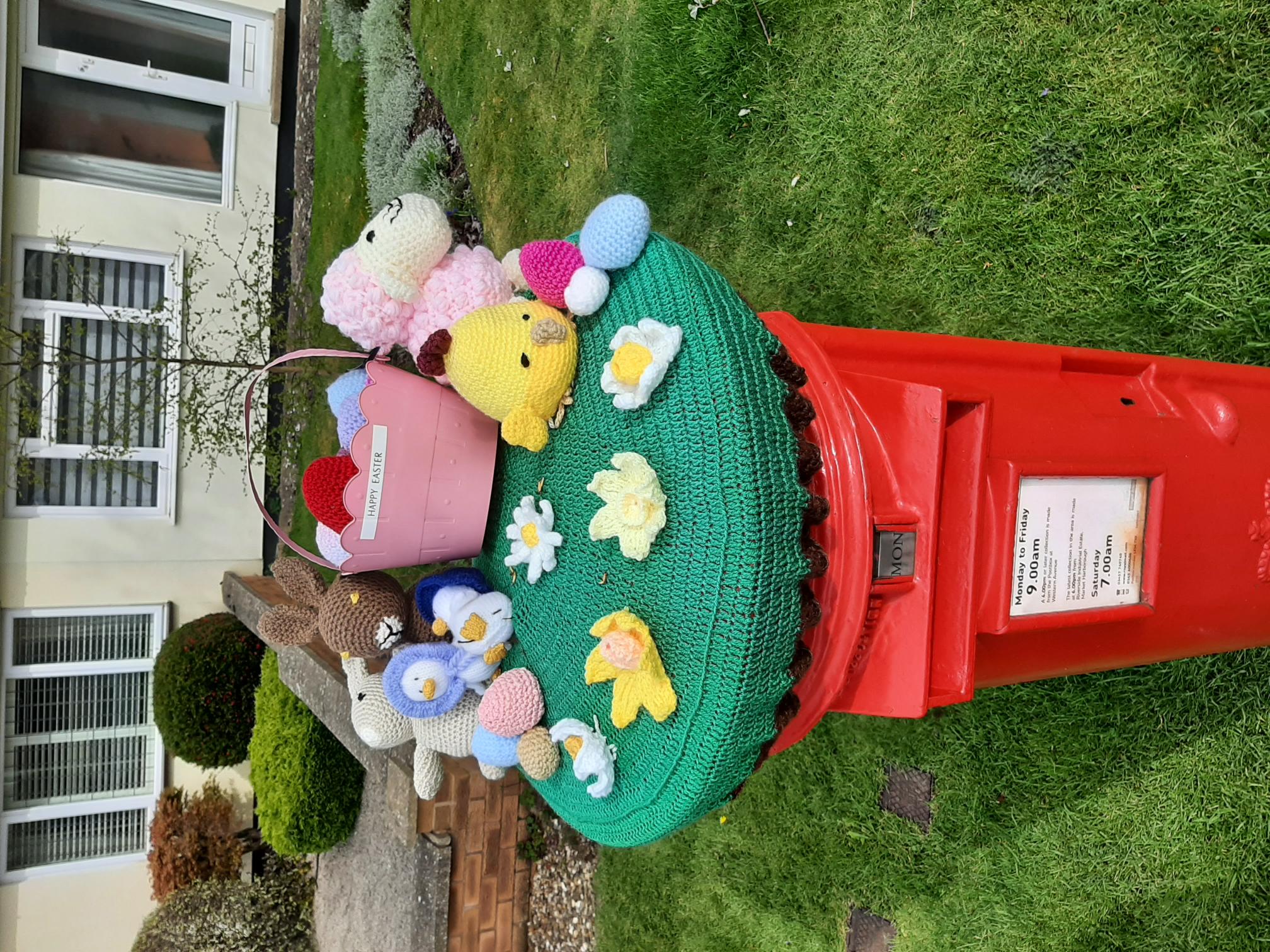 Decorated post box