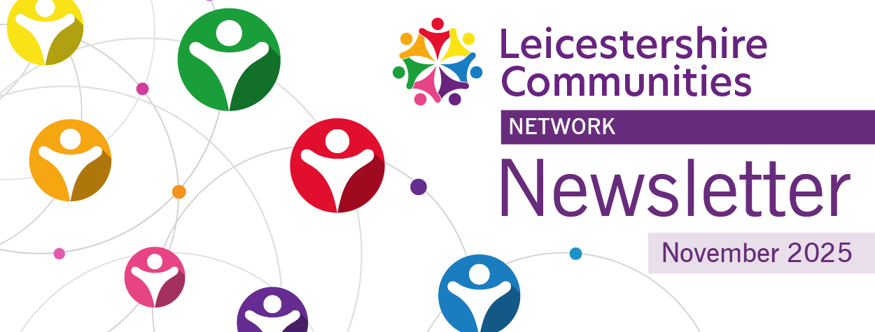 Image of the Leicestershire Communities Network Newsletter August 2025 banner