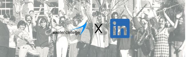 Black and white photo of music students celebrating Black and white photo of music students celebrating