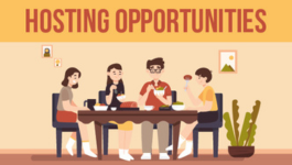 Graphic of family eating at a table