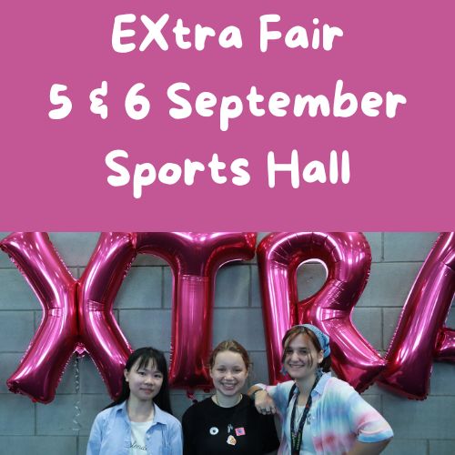 Freshers' Fair, 7 September, Sports Hall (off queen street).