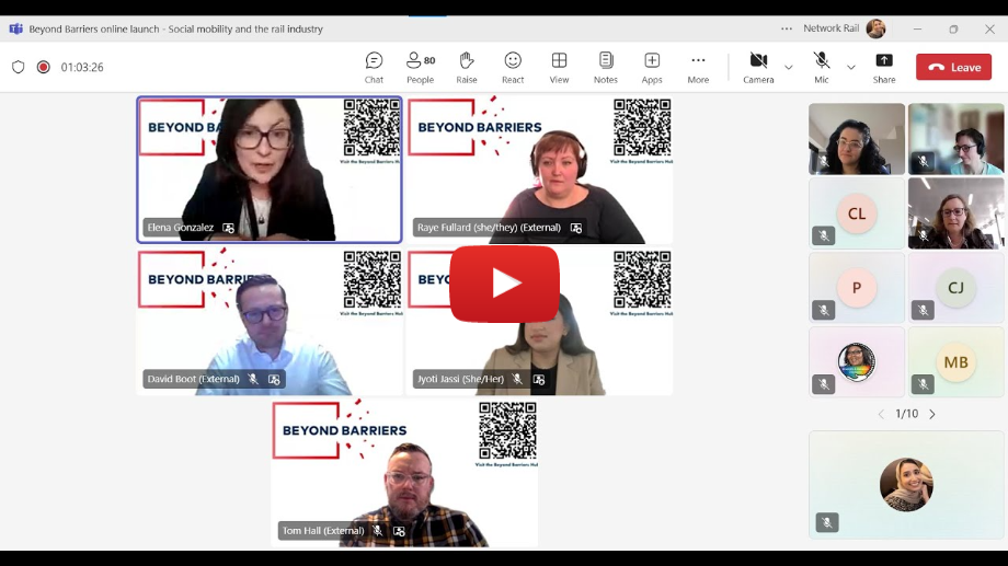 Beyond Barriers - Rail Industry Social Mobility Network - online launch 04.03.25