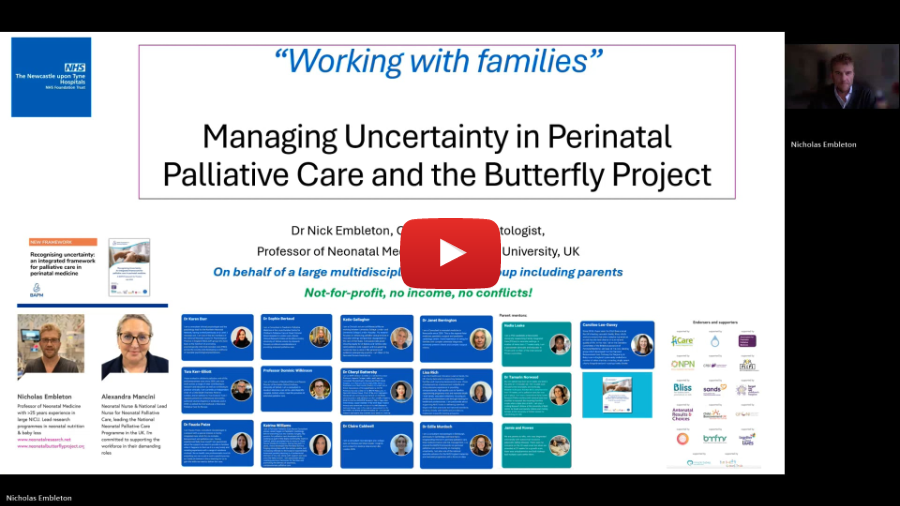 Managing uncertainty in Perinatal Palliative Care and the Butterfly Project Managing uncertainty in Perinatal Palliative Care and the Butterfly Project